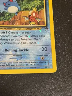 Vintage Marill 11/18 Southern Islands Pokemon Card Reverse Holo - Light Play - Image 4