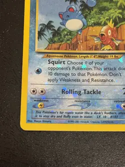 Vintage Marill 11/18 Southern Islands Pokemon Card Reverse Holo - Light Play - Image 5
