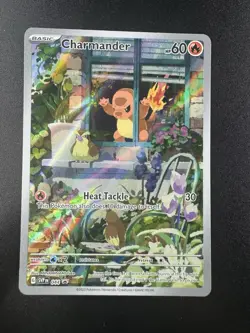 Pokemon Charmander Obsidian Flames Promo Card 044 IR Holo - Image 1