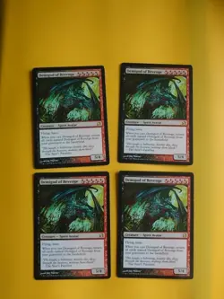 Demigod of Revenge playset. Rare Spirit Avatar. Magic the Gathering 4 Card. - Image 1