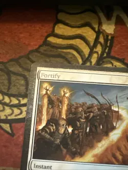 Mtg Magic Timespiral Fortify Misprint Error Light Print Missing Ink Card - Image 3