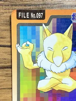 Pokemon Carddass Card Hypno File No.97 Bandai Pocket Monsters 1997 Japan - Image 3