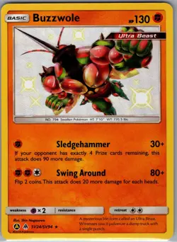 Buzzwole SV24/SV94 Hidden Fates: Shiny Vault - Pokemon Card - NM - Image 1