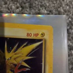 Pokemon TCG Zapdos Fossil Holo Card 15/62 Unlimited Holo Rare NEAR MINT - Image 5