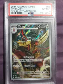 Kingambit 130 Sv: Scarlet & Violet Promo Cards Holo Psa Gem Mnt 10 - Image 1