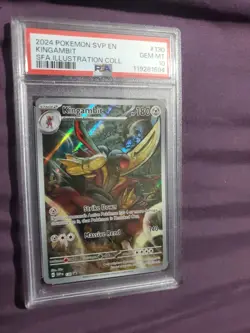 Kingambit 130 Sv: Scarlet & Violet Promo Cards Holo Psa Gem Mnt 10 - Image 4