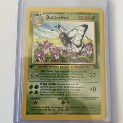 Pokemon Card - Butterfree D Error Jungle 1st Edition 33/64 Uncommon - Image 1