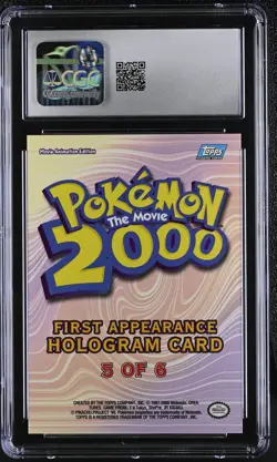 CGC 8 Ledyba 2000 Topps the Movie 5 Hologram - First Appearance Pokemon Card - Image 2