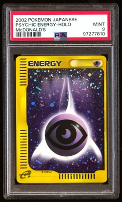 PSA 9 Mint Psychic Energy McDonald's Holo 2002 Japanese Graded Card - Image 1