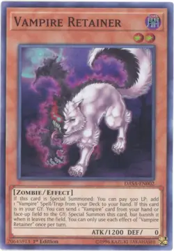 Yu-Gi-Oh Card - DASA-EN002 - VAMPIRE RETAINER (super rare holo) - NM/Mint - Image 1