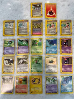 Lot of (100) Pokemon E-Reader cards - Expedition Aquapolis Sandstorm NM LP MP HP - Image 1