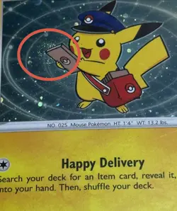 Special Delivery Pikachu Pokemon Center Promo Card and Pin Set SWSH074 (Swirl) - Image 4