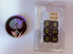 Gardevoir Mega Evolutions ETB card Sleeves, dice and coin - Image 2