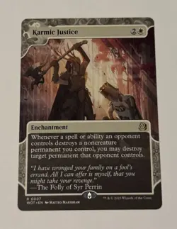 MTG Karmic Justice - Wilds Of Eldraine: Enchanting Tales NM - Image 1