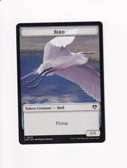 2023 MTG MAGIC COMMANDER MASTERS TOKEN BIRD / DWARF BESERKER 4/23 - Image 1