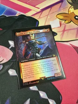 MTG FIRION, WILD ROSE WARRIOR FOIL Extended Art - Image 2