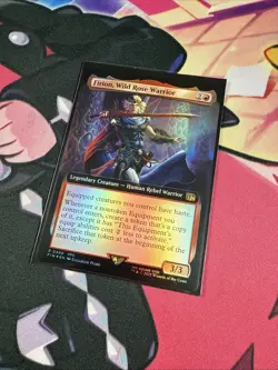 MTG FIRION, WILD ROSE WARRIOR FOIL Extended Art - Image 3