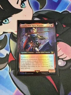 MTG FIRION, WILD ROSE WARRIOR FOIL Extended Art - Image 4