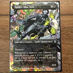 Spider-Man Noir (Borderless) ✅ Spiderman ✅ Magic (mtg) - Image 1