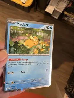 Pokemon TCG Psyduck MEP 007 Mega Evolution w/Swirl - Image 3