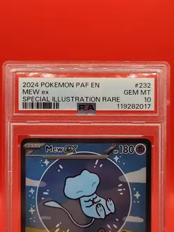 Pokemon Tcg English-Paldean Fates SIR 232/091 MEW EX PSA 10 "Bubble Mew" Pokemon - Image 4