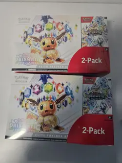 Pokemon Prismatic Evolutions ETB + Booster Bundle 2 Pack x2 - Image 1