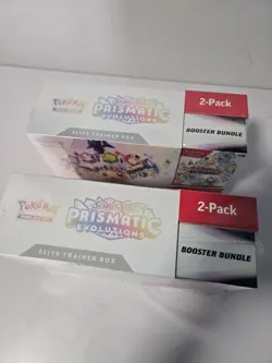 Pokemon Prismatic Evolutions ETB + Booster Bundle 2 Pack x2 - Image 4