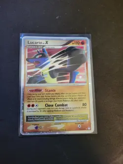 Pokemon TCG Lucario Lvl X 122/123 Mysterious Treasures Excellent Condition - Image 1