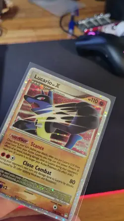 Pokemon TCG Lucario Lvl X 122/123 Mysterious Treasures Excellent Condition - Image 2