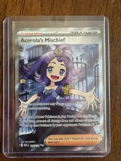 POKEMON MEGA EVOLUTION - ACEROLA'S MISCHIEF - FULL ART TRAINER #165/132 - Image 1
