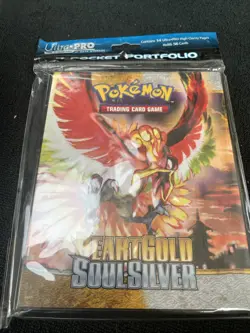 Pokemon Heart Gold Soul Silver Tcg 4 Pocket Binder - Image 1