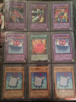 Vintage Yugioh Binder Pages Collection Holos Rares 1st Ed Mokey Mokey Harpies ++ - Image 4