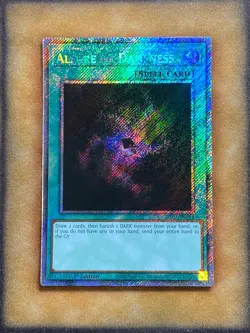 Yugioh Allure of Darkness RA03-EN055 Platinum Secret Rare 1st Ed NM - Image 1