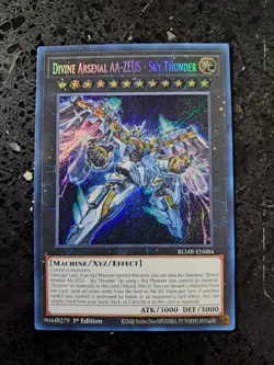 Divine Arsenal AA-Zeus-Sky Thunder ( BLMR-EN084) 1st Edition Secret Rare YuGiOh - Image 1