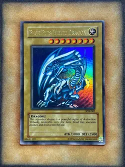 Yugioh Blue-Eyes White Dragon SDK-001 Ultra Rare ORIGINAL PRINT LP - Image 1