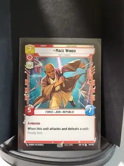 Star Wars Unlimited Spark of Rebellion Mace Windu Party Crasher Card 149/252 - Image 1