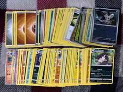 Pokemon Card Lot With Holo Foil Storage Unit Find Wide Variety - Image 1