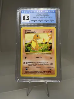 Charmander Pokemon Card 1999 Base Set 46/102 CGC 8.5 Graded Shadowless - Image 1