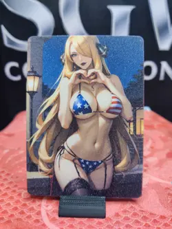 Cynthia Double-Side Card - Frosted Goddess Waifu "USA" DIY Custom Made - Image 1