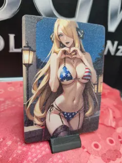 Cynthia Double-Side Card - Frosted Goddess Waifu "USA" DIY Custom Made - Image 4