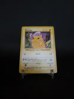 Pikachu Red Cheeks Shadowless 58/102 Base Set 1999 Pokemon TCG Card LP - Image 2