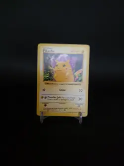 Pikachu Red Cheeks Shadowless 58/102 Base Set 1999 Pokemon TCG Card LP - Image 3