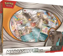 Pokemon Mabosstiff ex Box - 2 promo cards, 1 oversize card, 4 boosters - Image 1