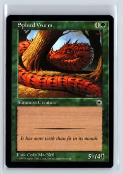 SPINED WURM - MTG Magic the Gathering Card - Portal - Common - Image 1