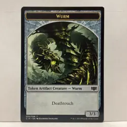 MTG Wurm/Goat Double-sided Token Magic: The Gathering Commander 2014 #032 - Image 1