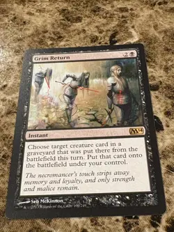 GRIM RETURN Magic MTG M14 Core Set LP - Image 1