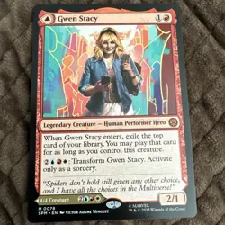 Gwen Stacy // Ghost-Spider - 78 - SPM - NM - MTG Magic the Gathering - Image 1