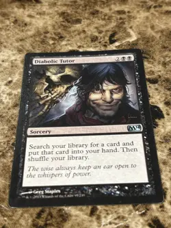 DIABOLIC TUTOR Magic MTG M14 Core Set LP - Image 1