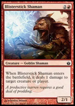 Blisterstick Shaman - Medium Play MTG Mirrodin Besieged - Image 1