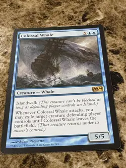 COLOSSAL WHALE Magic MTG M14 Core Set LP - Image 1